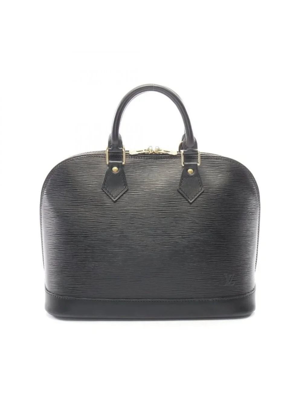 Louis Vuitton Alma Noir Leather Handbag